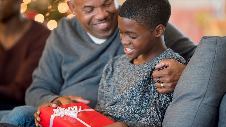 Man Giving a Gift